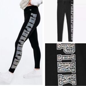 Victoria's Secret Pink Mermaid Bling Leggings, HTF, Sz Medium